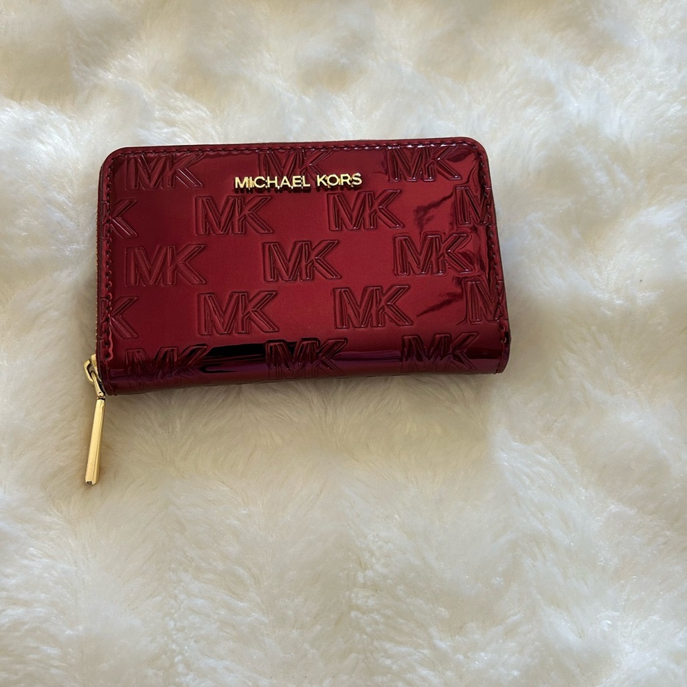Michael Kors Small Cherry Metallic Wallet